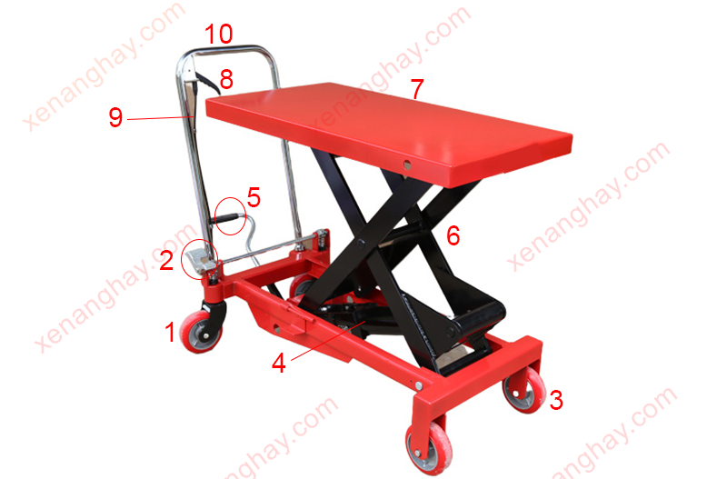 Xe nâng mặt bàn 350Kg NIULI WP350